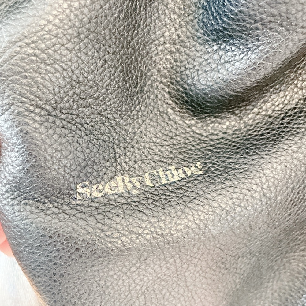 See by Chloe Harriet Gorgeous Black Soft Leather Large Tote Shoulder Bag EUC! - Picture 4 of 12